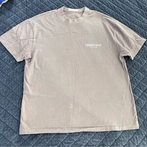 Essentials fear of god t shirt men’s large tan beige distressed m